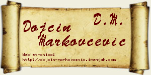 Dojčin Markovčević vizit kartica